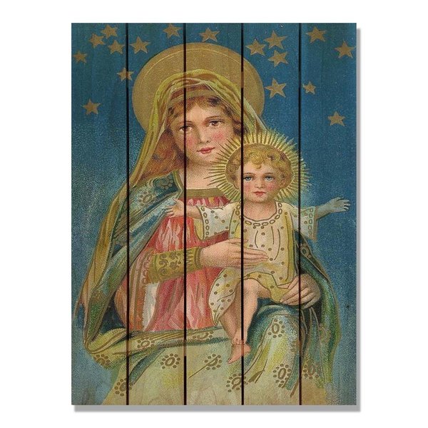 Ricki&Aposs Rugs 28 x 36 in. Mothers Arms Inside & Outside Cedar Wall Art RI951707